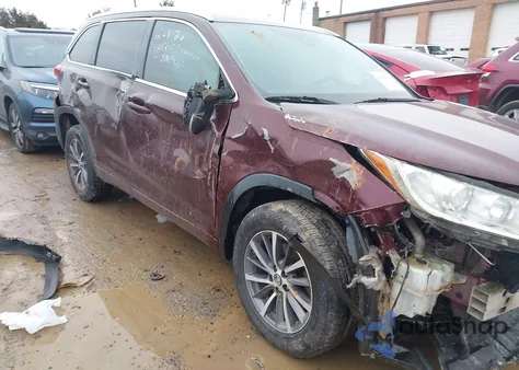 2018 Toyota Highlander Xle from USA, damaged, VIN 5TDKZRFH6JS262619